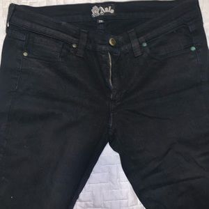 Anlo black jeans with brass stud detail